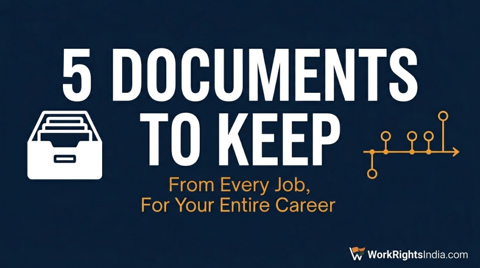 5 documents every Indian employee should keep from every job