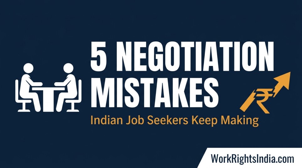5 salary negotiation mistakes Indian job seekers make