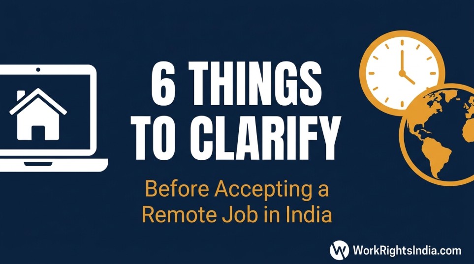 6 things to clarify before accepting a remote job in India