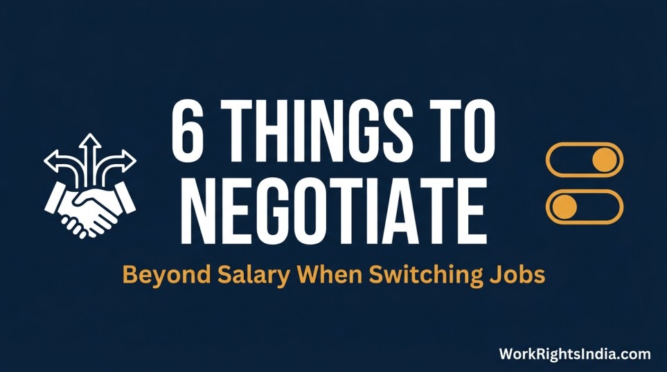 6 things to negotiate beyond salary when switching jobs in India