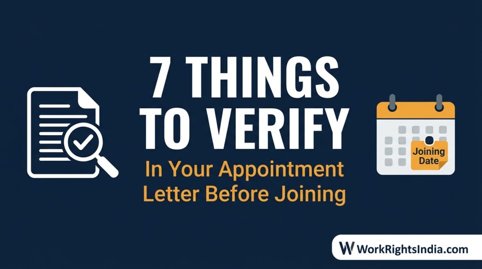 7 things to verify in your appointment letter before joining