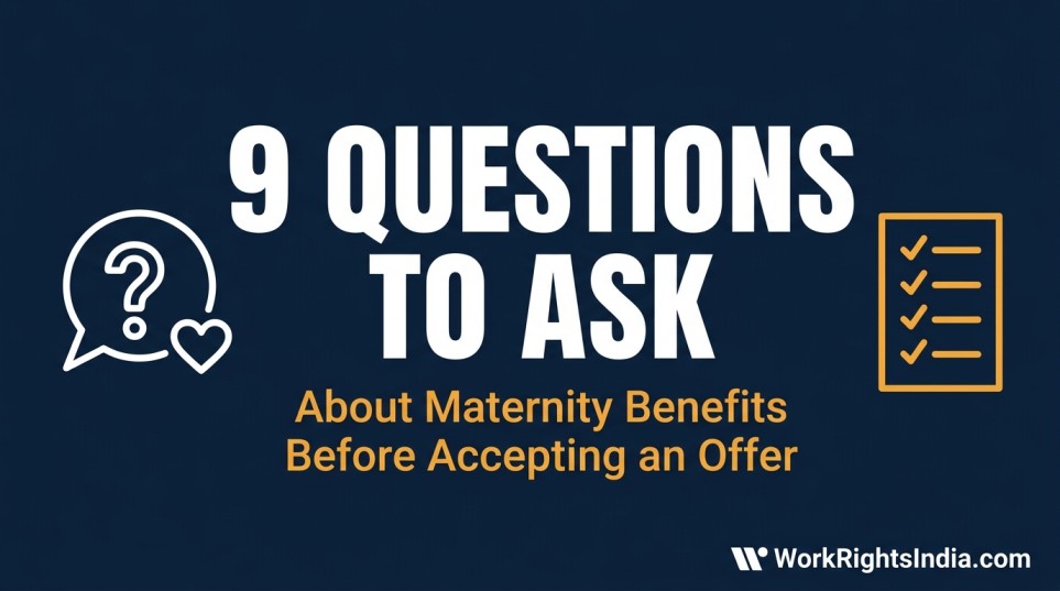 9 questions to ask about maternity benefits before accepting a job offer