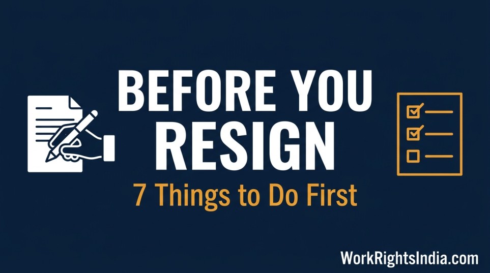 7 things to do before you submit your resignation letter in India