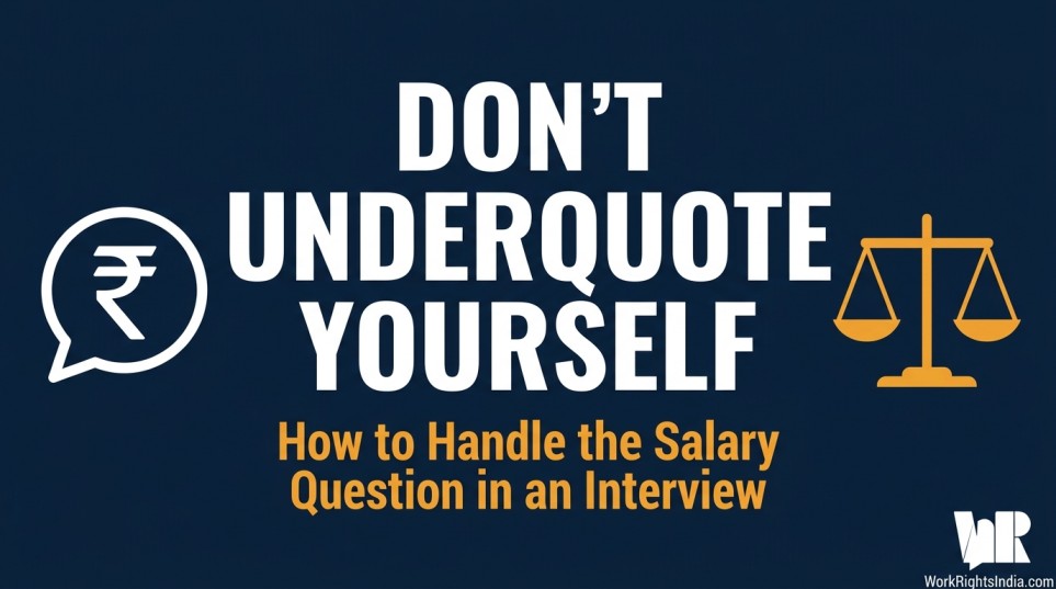 how to handle a salary discussion in an interview without underquoting