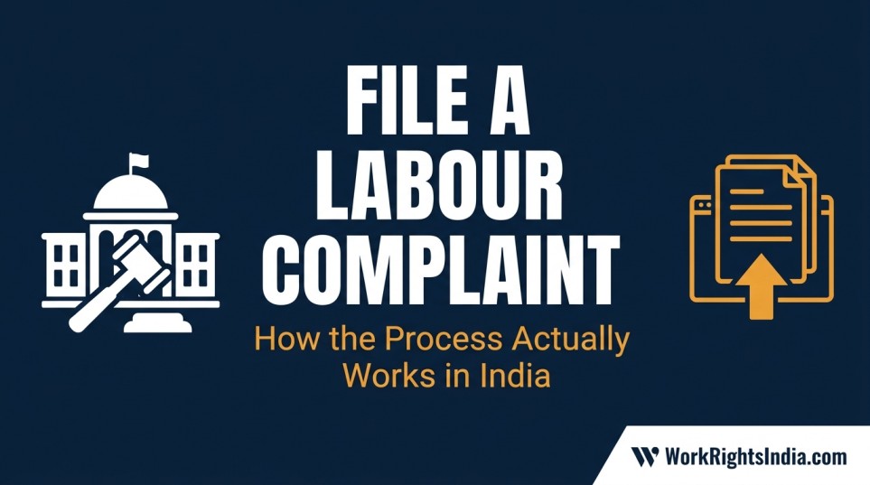 how to file a complaint with the Labour Commissioner in India