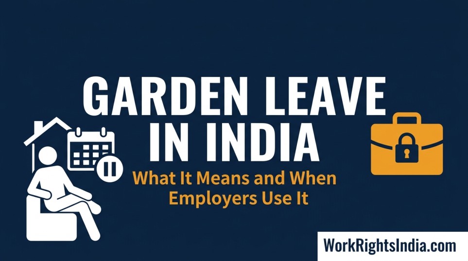 Garden leave in India - what it means, when employers use it, and your rights during this period