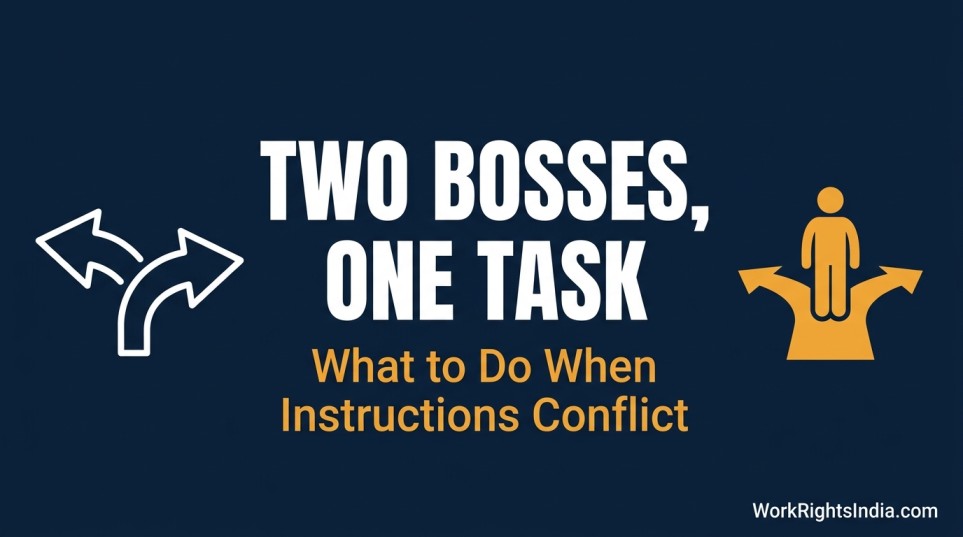 what to do when two managers give you conflicting instructions
