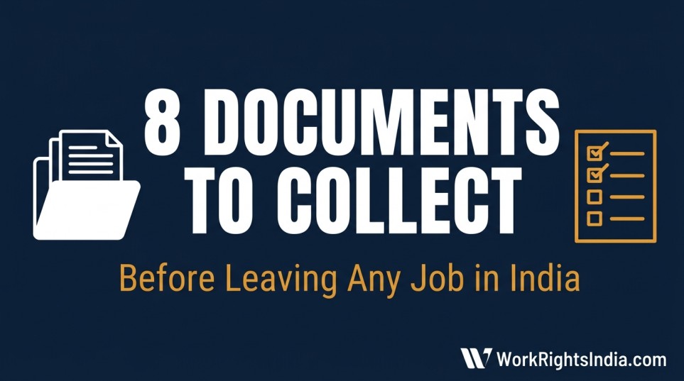 8 documents you should collect before leaving any job in India