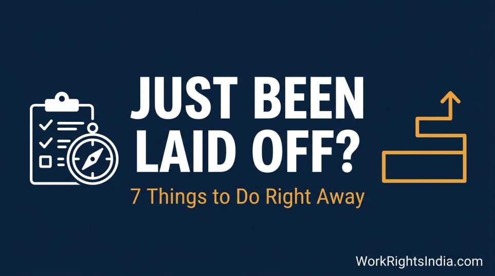 7 things to do immediately after being laid off in India