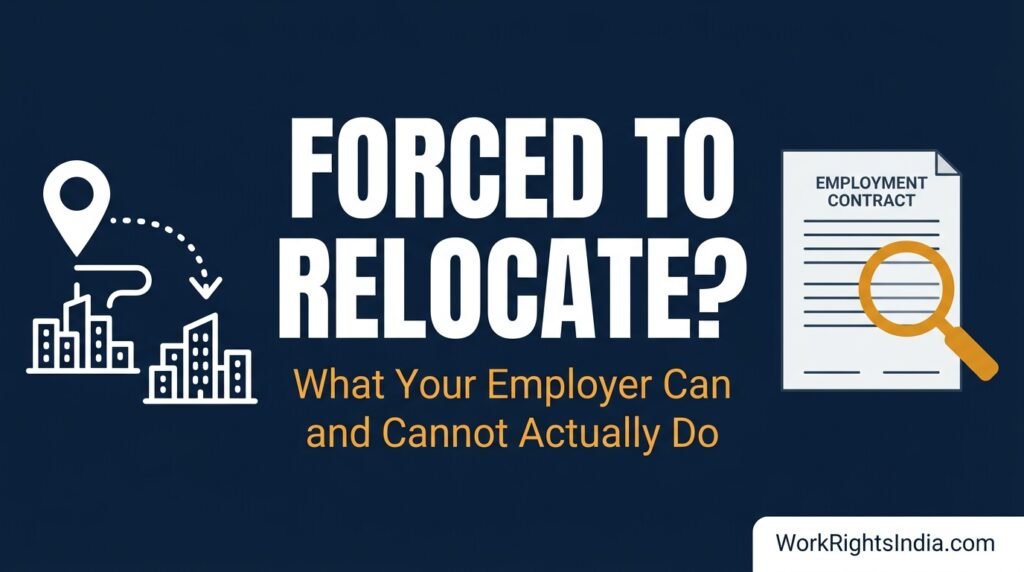 can your employer force you to relocate to another city in India