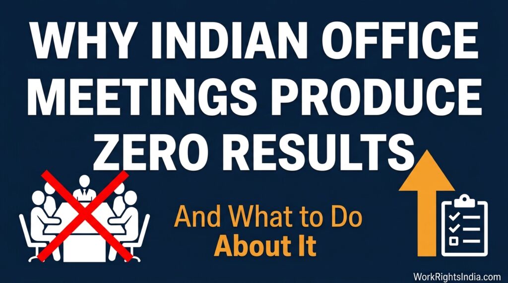 Why Indian office meetings end with zero results — meeting accountability guide for Indian managers