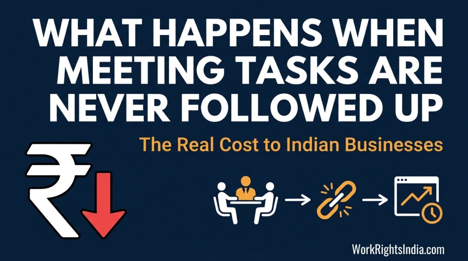 What happens when meeting tasks are never followed up — the real cost to Indian businesses