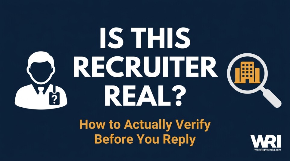 how to verify a recruiter is actually from the company they claim