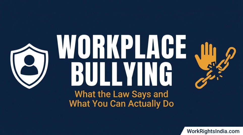 workplace bullying India what the law says and how to prevent it